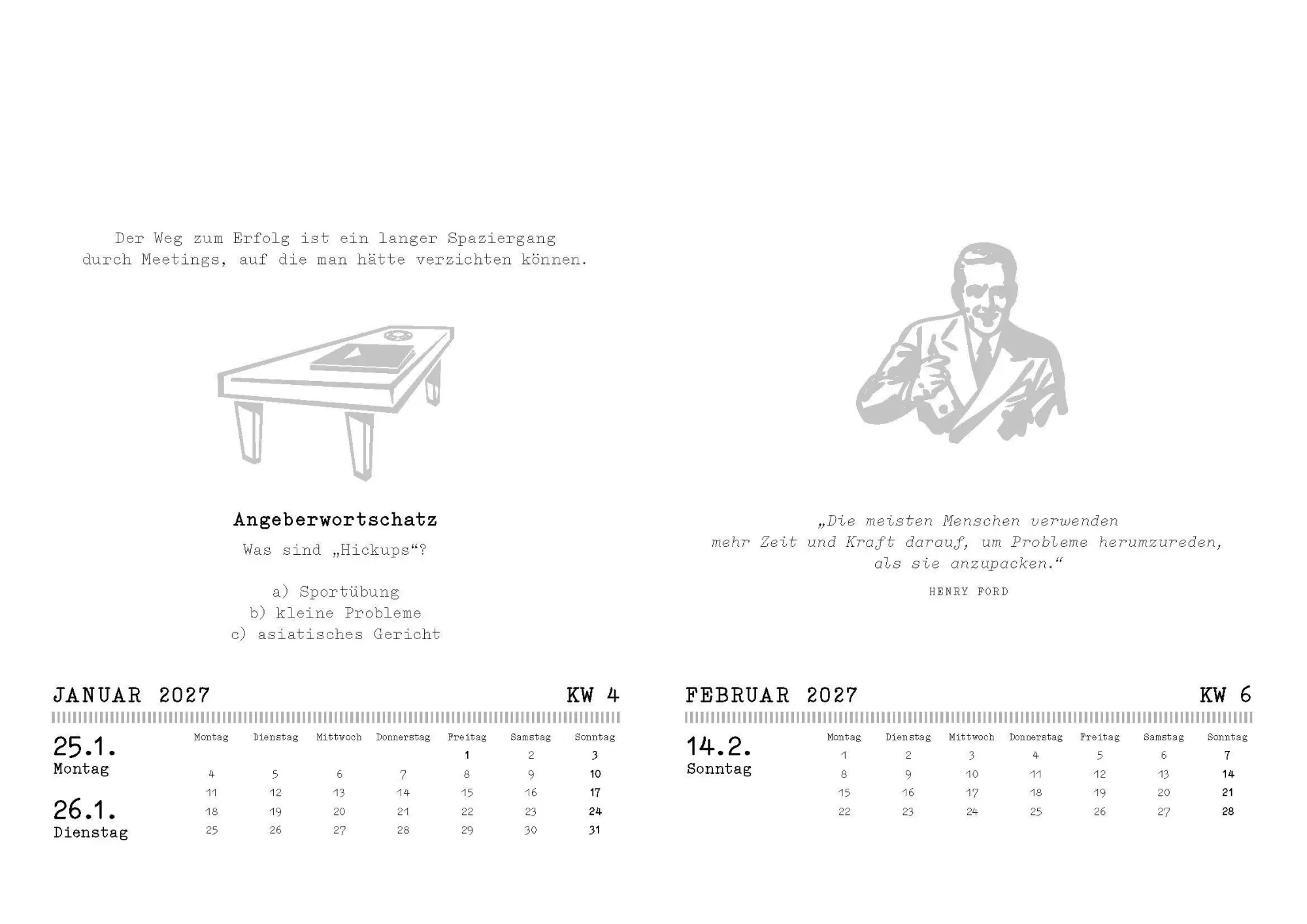 Bild: 9783809453437 | Der Bürokalender 2027. My home is my office | Gerald Drews | Kalender