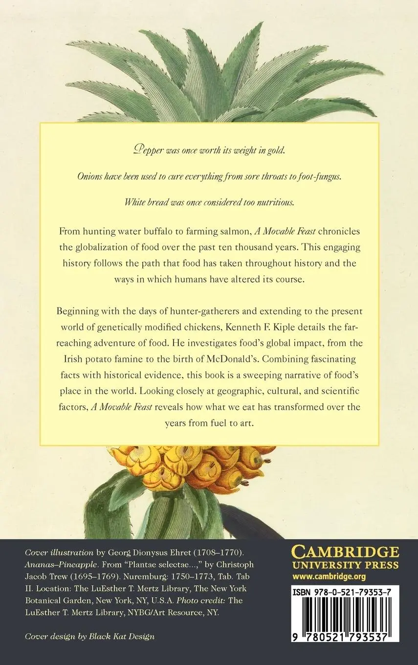 Rückseite: 9780521793537 | A Movable Feast | Kenneth F. Kiple | Buch | Gebunden | Englisch | 2010