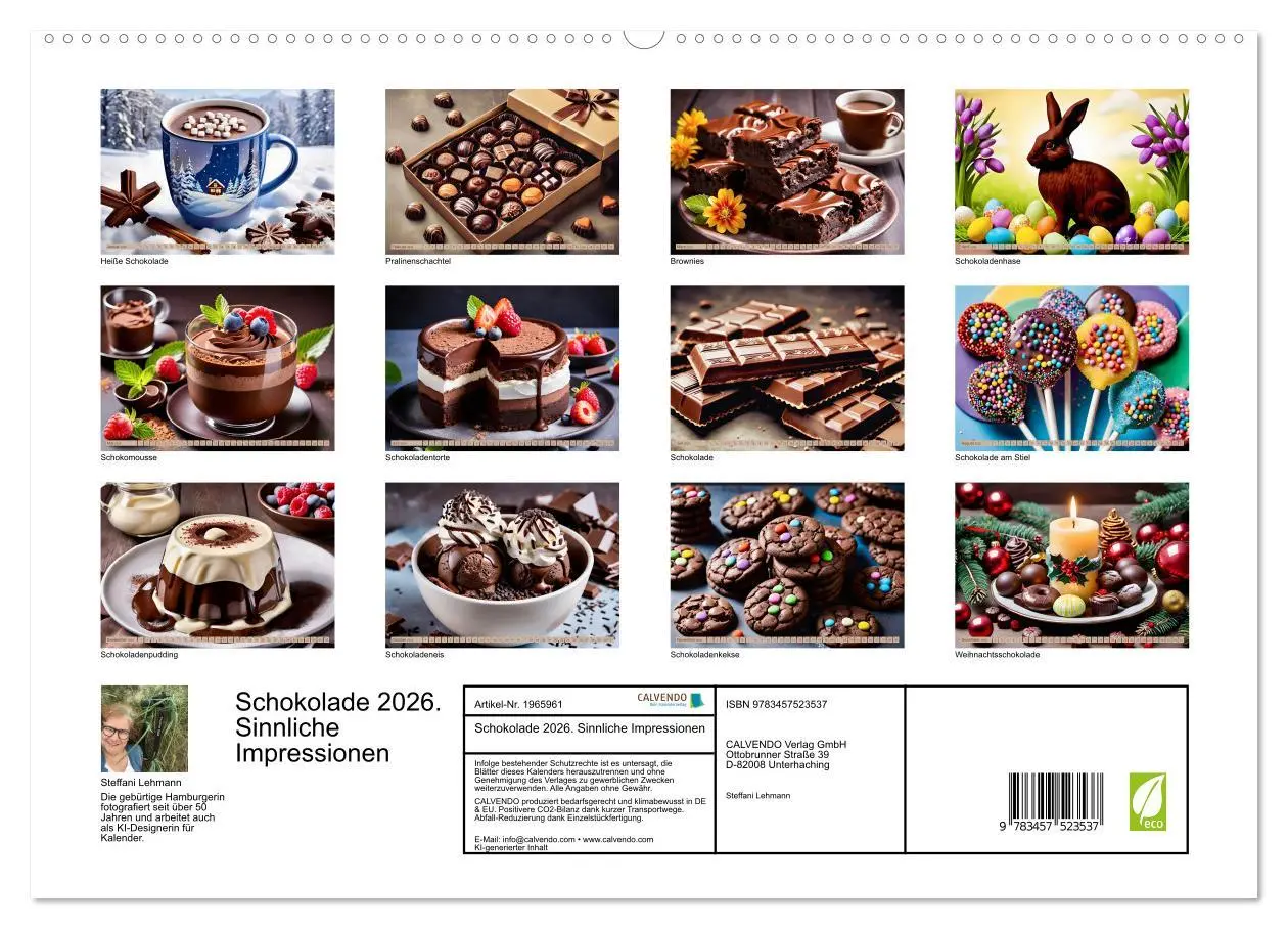 Bild: 9783457523537 | Schokolade 2026. Sinnliche Impressionen (hochwertiger Premium...