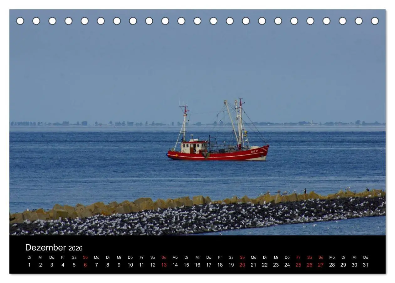 Bild: 9783516163537 | Cuxhaven an der Nordsee (Tischkalender 2026 DIN A5 quer), CALVENDO...
