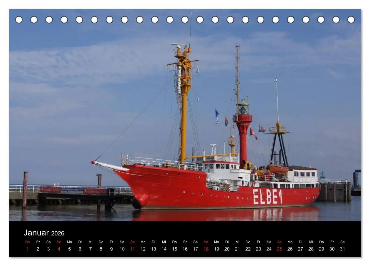 Bild: 9783516163537 | Cuxhaven an der Nordsee (Tischkalender 2026 DIN A5 quer), CALVENDO...