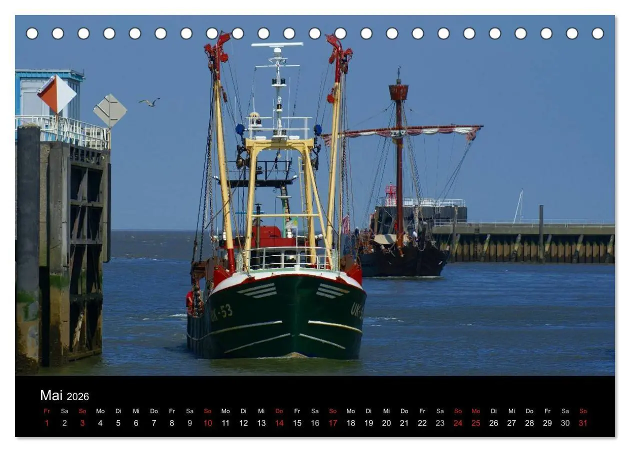 Bild: 9783516163537 | Cuxhaven an der Nordsee (Tischkalender 2026 DIN A5 quer), CALVENDO...