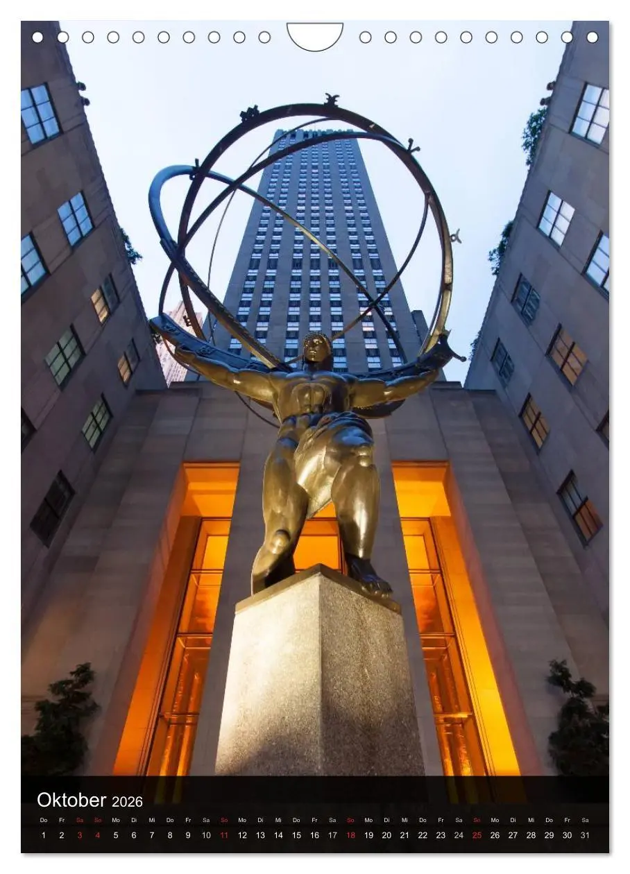 Bild: 9783516473537 | New York (Wandkalender 2026 DIN A4 hoch), CALVENDO Monatskalender