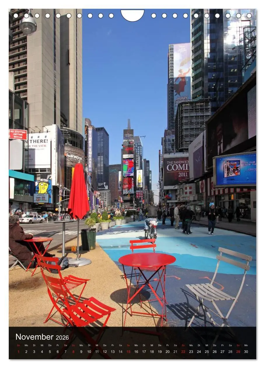 Bild: 9783516473537 | New York (Wandkalender 2026 DIN A4 hoch), CALVENDO Monatskalender