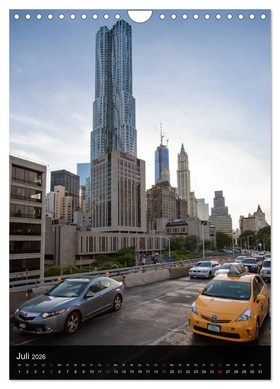 Bild: 9783516473537 | New York (Wandkalender 2026 DIN A4 hoch), CALVENDO Monatskalender