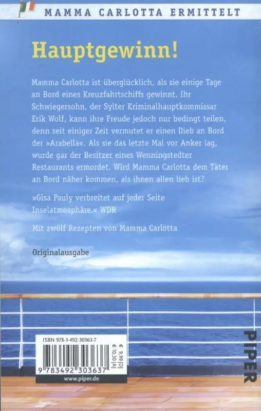 Rückseite: 9783492303637 | Sonnendeck | Ein Sylt-Krimi | Gisa Pauly | Taschenbuch | 480 S. | 2015