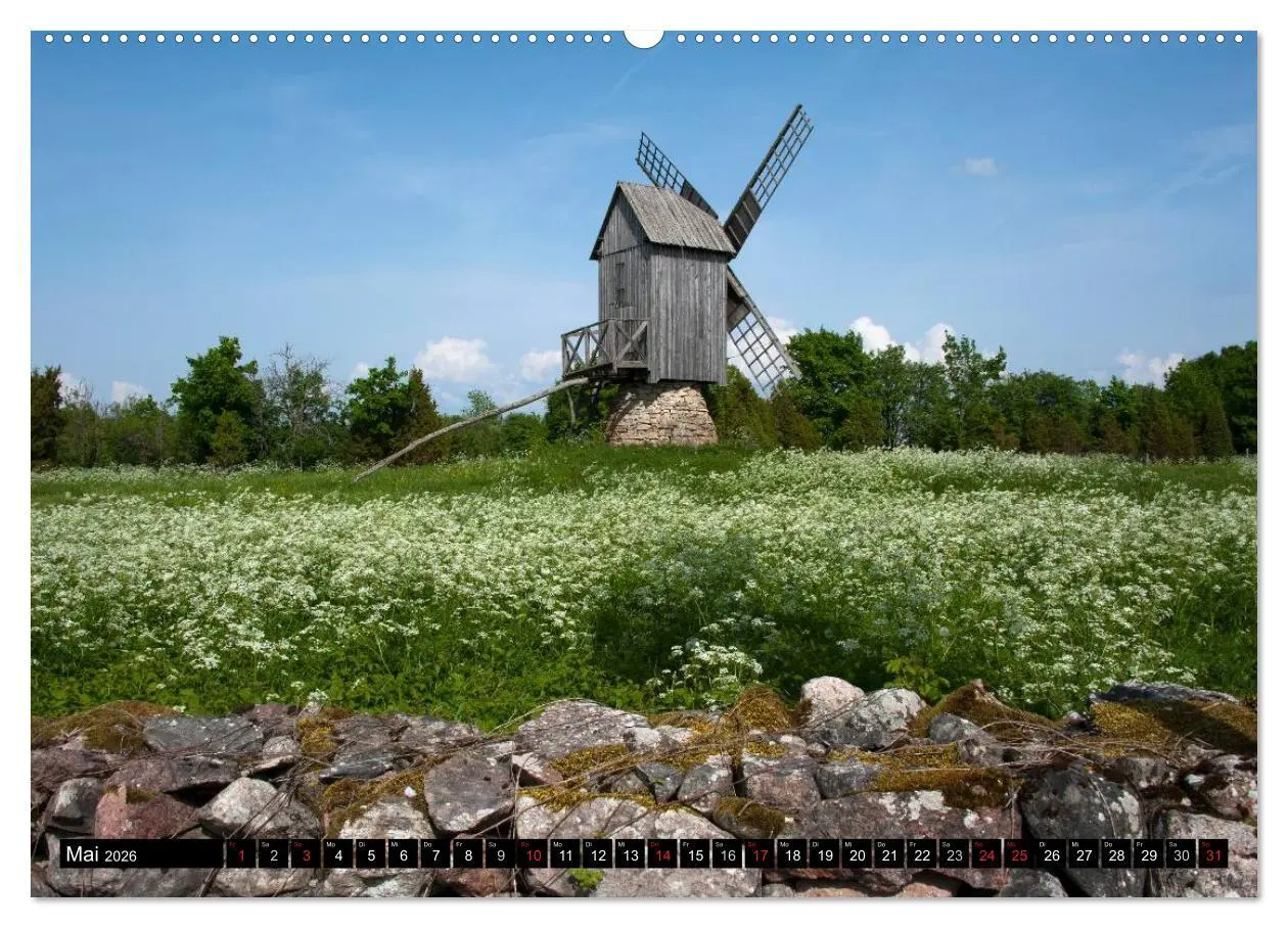 Bild: 9783516223637 | Windmühlen in Europa (Wandkalender 2026 DIN A2 quer), CALVENDO...