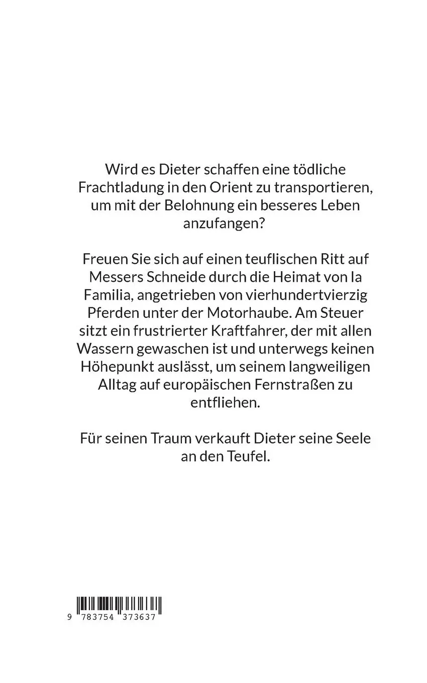Rückseite: 9783754373637 | Dieter der Fernfahrer | Eine teuflische Reise in den Orient | Warmuth