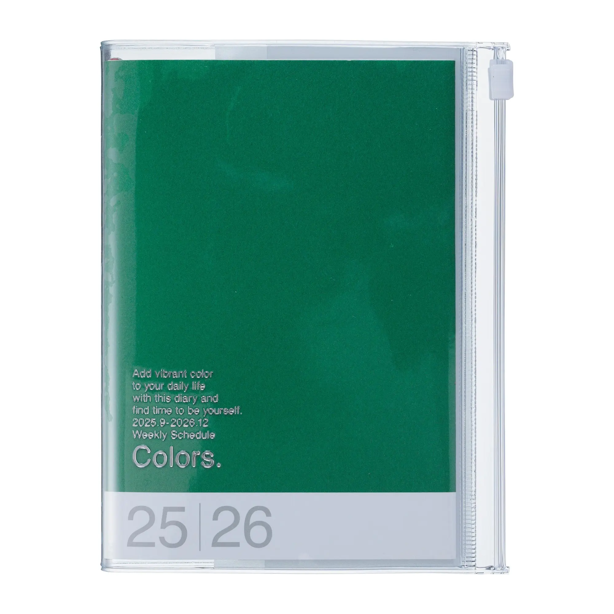 Cover: 4550045143737 | MARK'S 2025/26 Taschenkalender, A6 Colors // Green | MARK'S Inc.