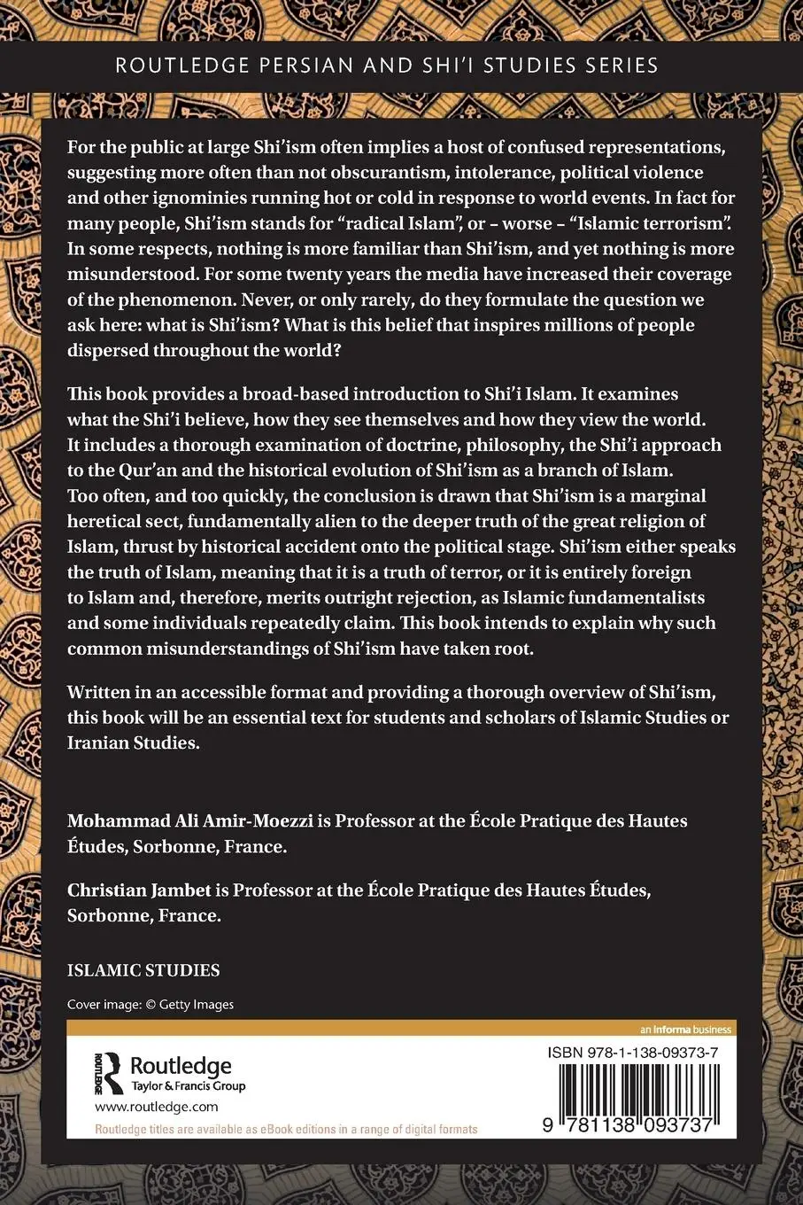 Rückseite: 9781138093737 | What is Shi'i Islam? | An Introduction | Amir-Moezzi (u. a.) | Buch