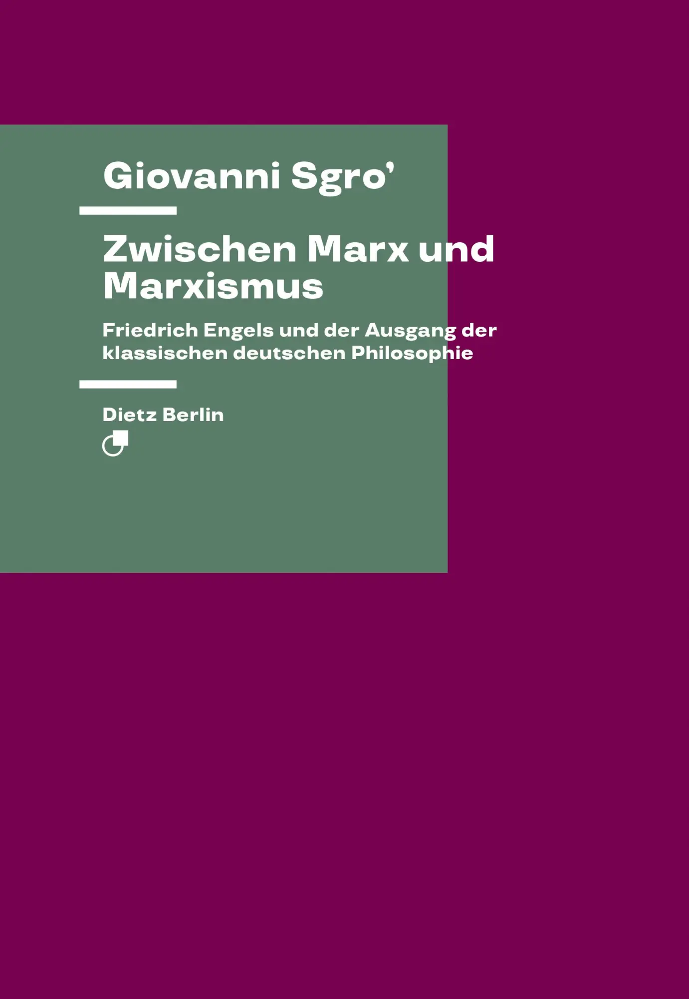 Cover: 9783320023737 | Zwischen Marx und Marxismus | Giovanni Sgro | Taschenbuch | 160 S.