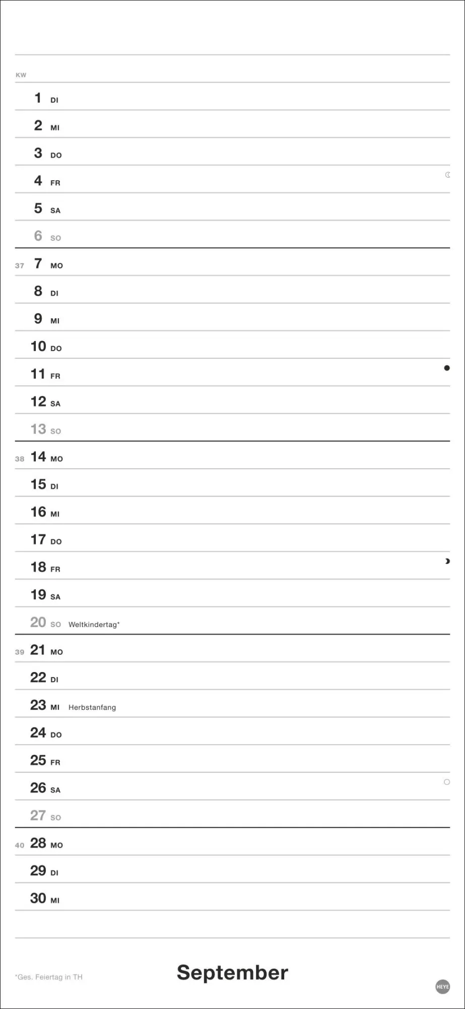 Bild: 9783756413737 | Black&amp;White Planer 2026 | Kalender | Familienplaner Athesia | 14 S.