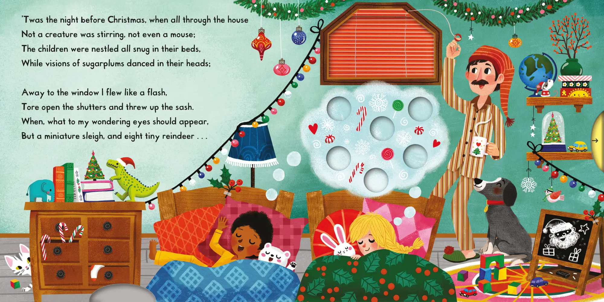 Bild: 9781035023837 | 'Twas the Night Before Christmas | A Push, Pull, Slide Book | Books