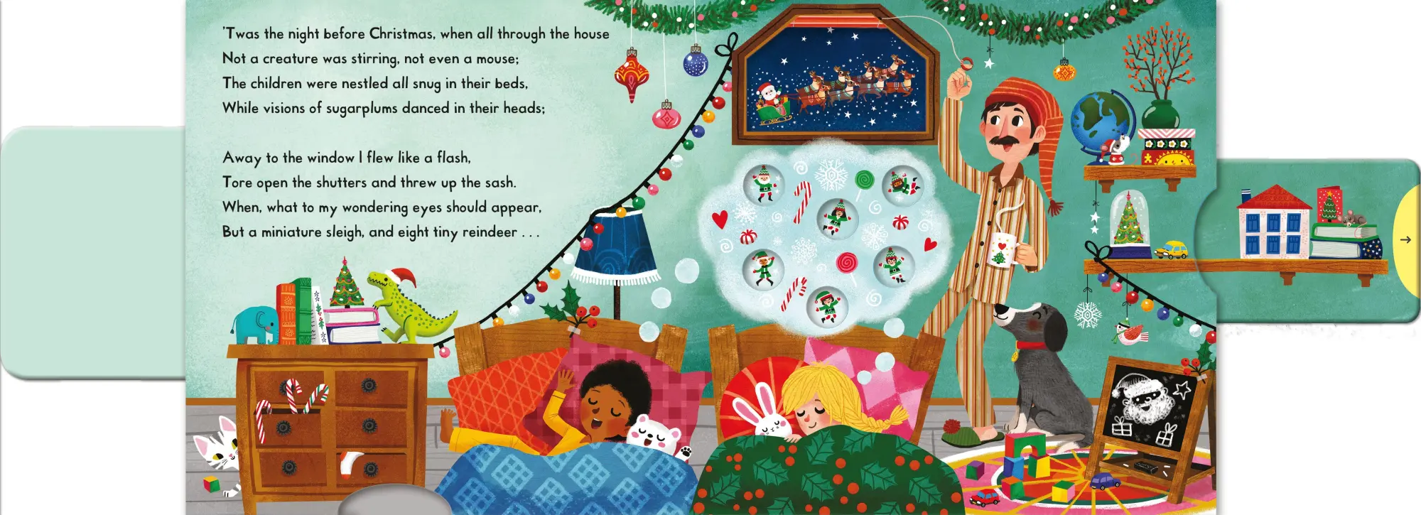 Bild: 9781035023837 | 'Twas the Night Before Christmas | A Push, Pull, Slide Book | Books