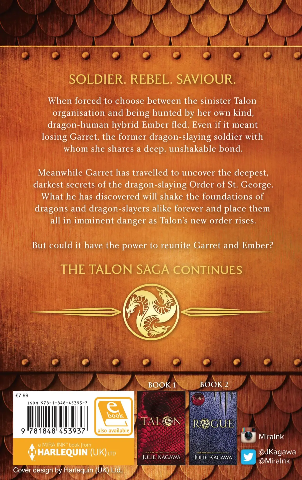 Rückseite: 9781848453937 | Soldier | Julie Kagawa | Taschenbuch | The Talon Saga | 380 S. | 2016