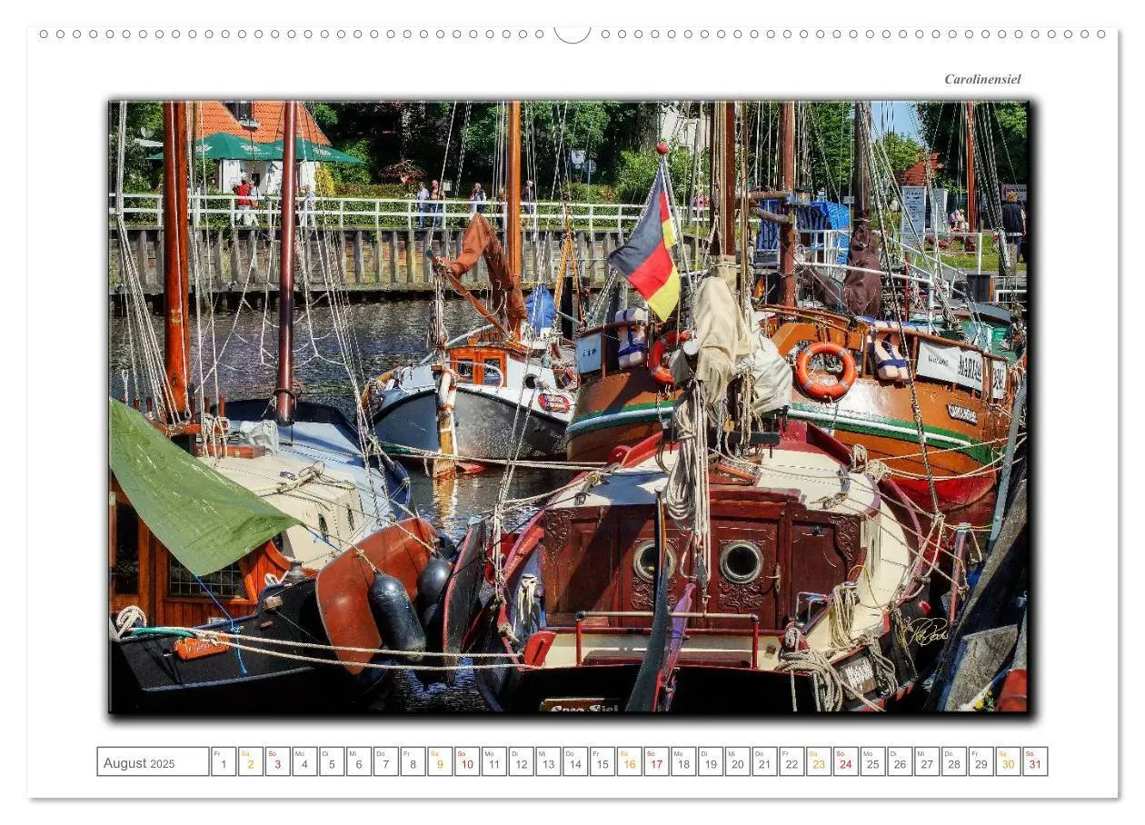 Bild: 9783435703937 | Ostfriesland - die bezaubernden alten Häfen (Wandkalender 2025 DIN...