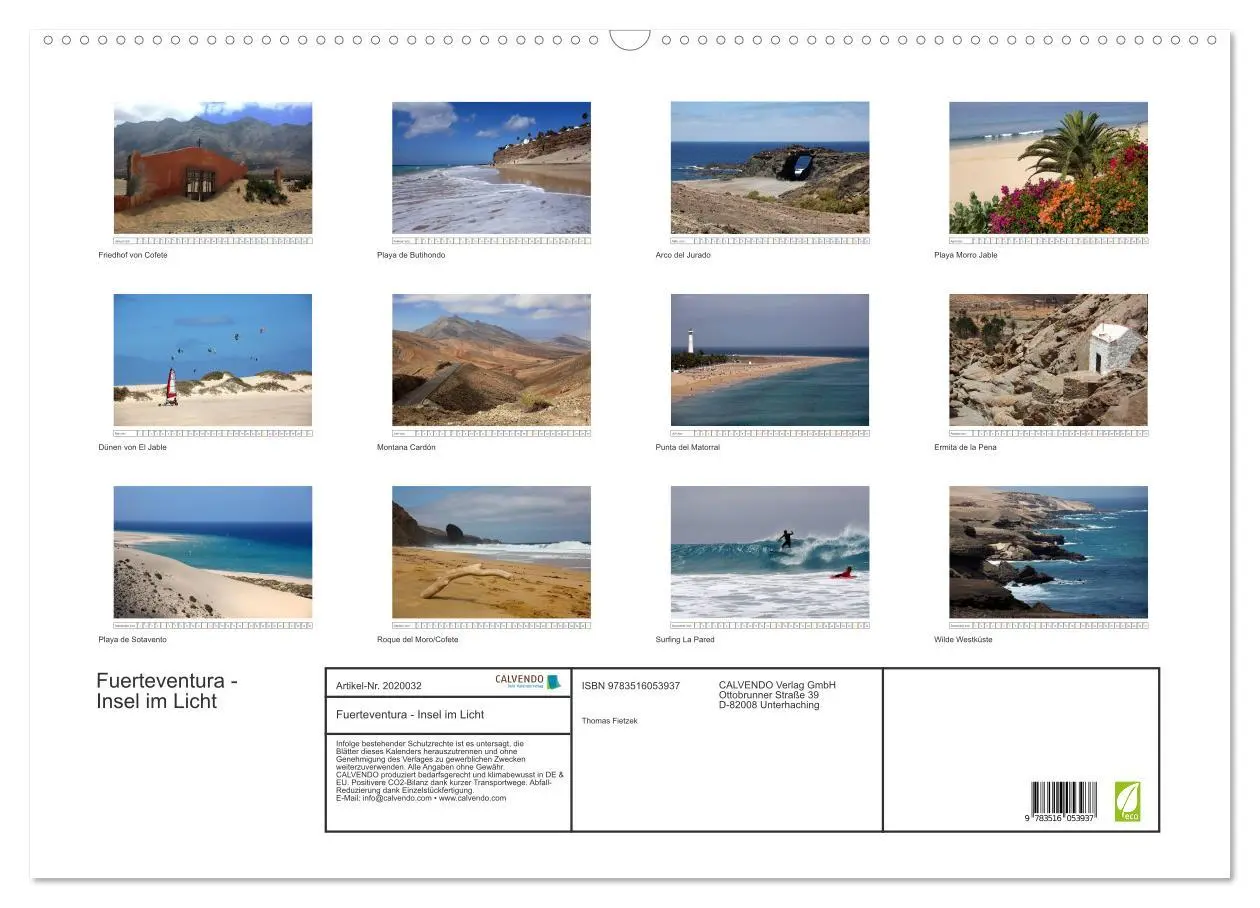 Bild: 9783516053937 | Fuerteventura - Insel im Licht (Wandkalender 2026 DIN A2 quer),...