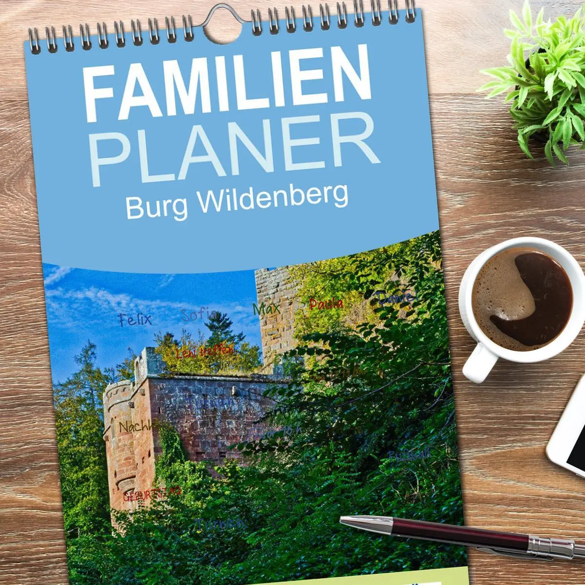 Bild: 9783516503937 | Familienplaner 2026 - Burg Wildenberg mit 5 Spalten (Wandkalender,...