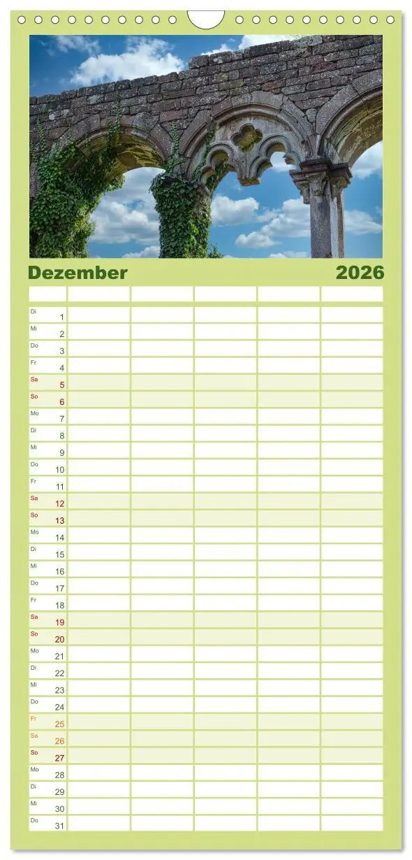 Bild: 9783516503937 | Familienplaner 2026 - Burg Wildenberg mit 5 Spalten (Wandkalender,...