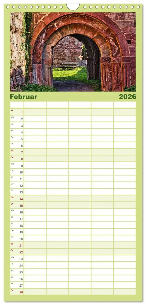 Bild: 9783516503937 | Familienplaner 2026 - Burg Wildenberg mit 5 Spalten (Wandkalender,...