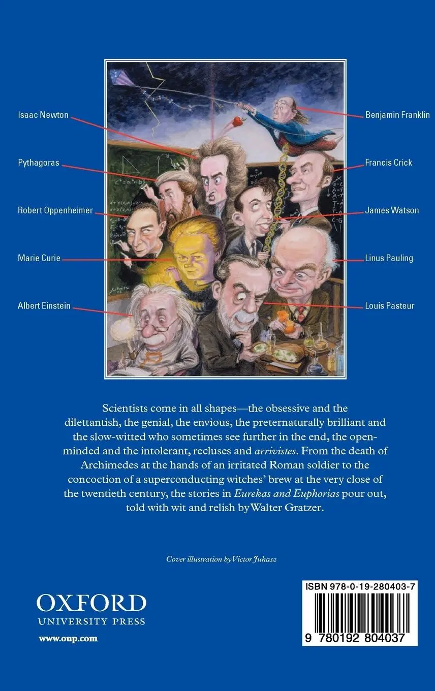 Rückseite: 9780192804037 | Eurekas and Euphorias | The Oxford Book of Scientific Anecdotes | Buch