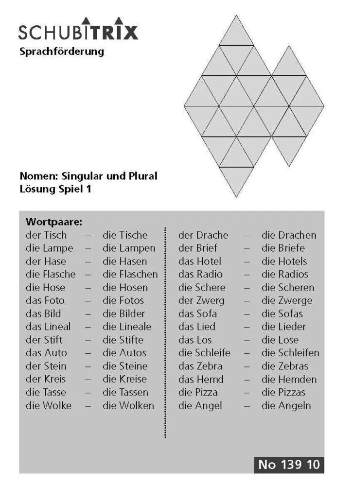 Bild: 9783039764037 | SCHUBITRIX Sprachförderung | Nomen: Singular und Plural | Box | 2026