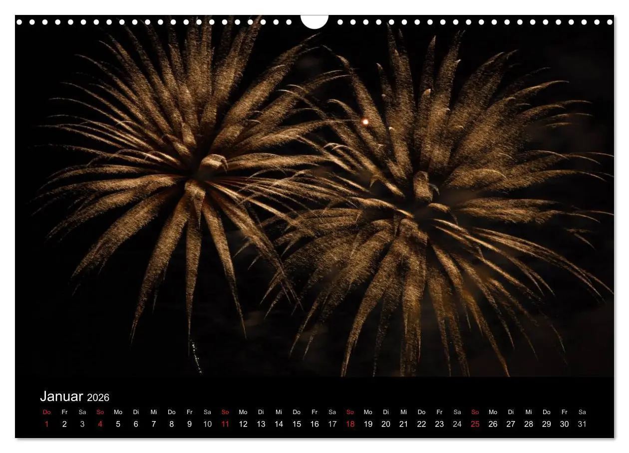 Bild: 9783516184037 | Feuerwerk (Wandkalender 2026 DIN A3 quer), CALVENDO Monatskalender