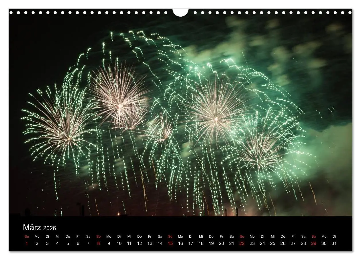 Bild: 9783516184037 | Feuerwerk (Wandkalender 2026 DIN A3 quer), CALVENDO Monatskalender