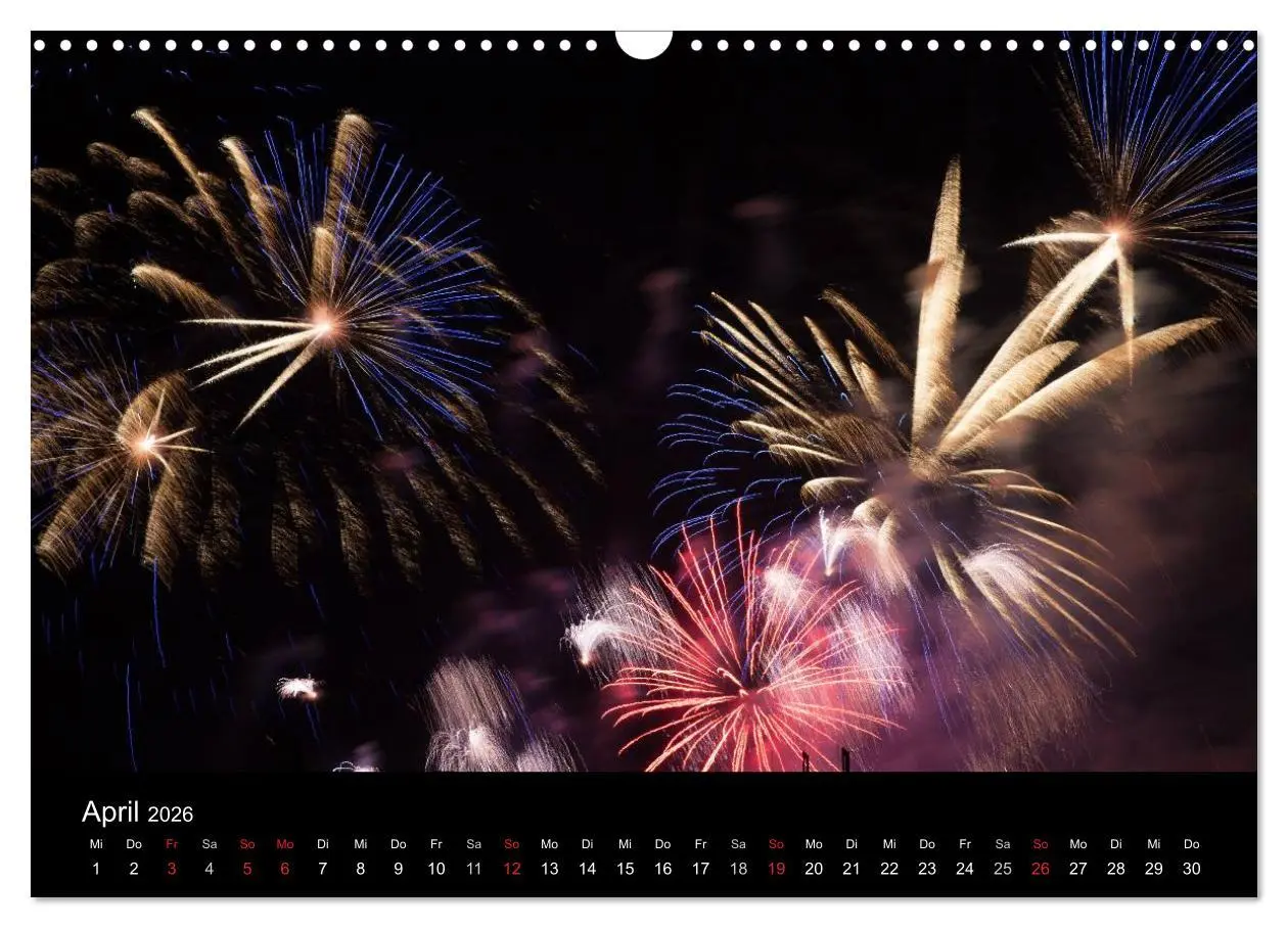 Bild: 9783516184037 | Feuerwerk (Wandkalender 2026 DIN A3 quer), CALVENDO Monatskalender