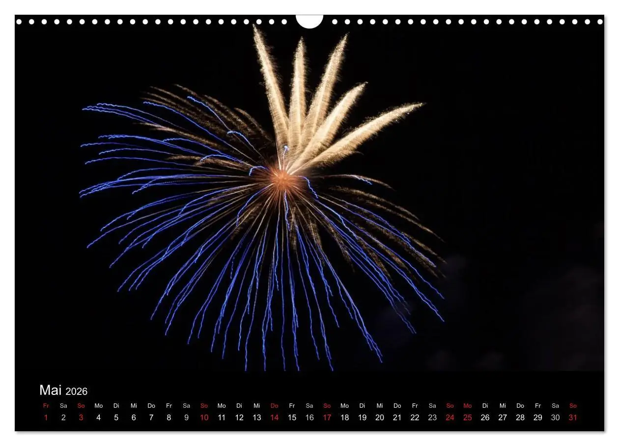 Bild: 9783516184037 | Feuerwerk (Wandkalender 2026 DIN A3 quer), CALVENDO Monatskalender