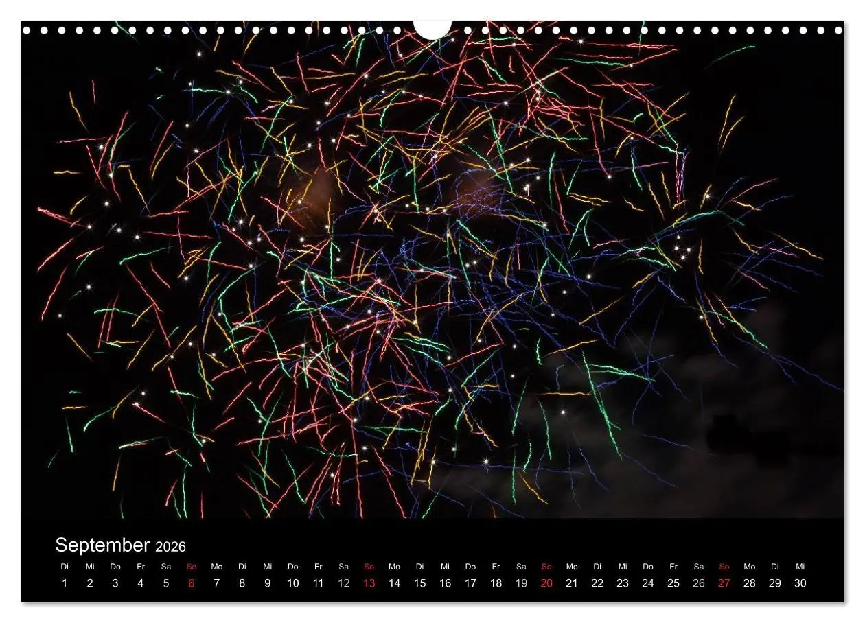 Bild: 9783516184037 | Feuerwerk (Wandkalender 2026 DIN A3 quer), CALVENDO Monatskalender
