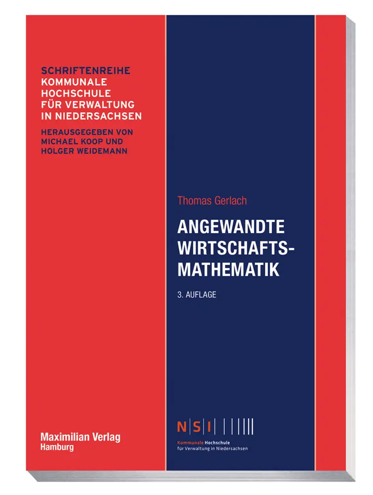 Cover: 9783786914037 | Angewandte Wirtschaftsmathematik | Thomas Gerlach | Taschenbuch | 2022