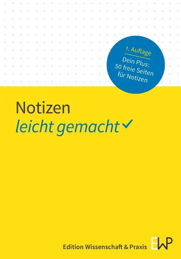 Cover: 9783874404037 | Notizen - leicht gemacht | Notizbuch/Blankobuch | 50 S. | Deutsch