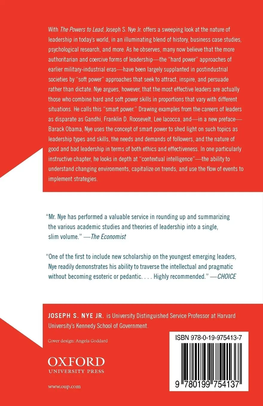 Rückseite: 9780199754137 | The Powers to Lead | Joseph S. Jr. Nye | Taschenbuch | Englisch | 2010