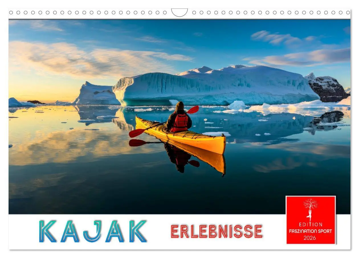 Cover: 9783457394137 | Kajak Erlebnisse (Wandkalender 2026 DIN A3 quer), CALVENDO...