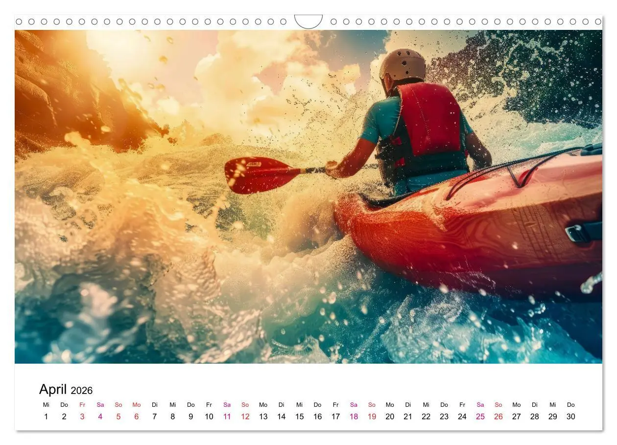 Bild: 9783457394137 | Kajak Erlebnisse (Wandkalender 2026 DIN A3 quer), CALVENDO...