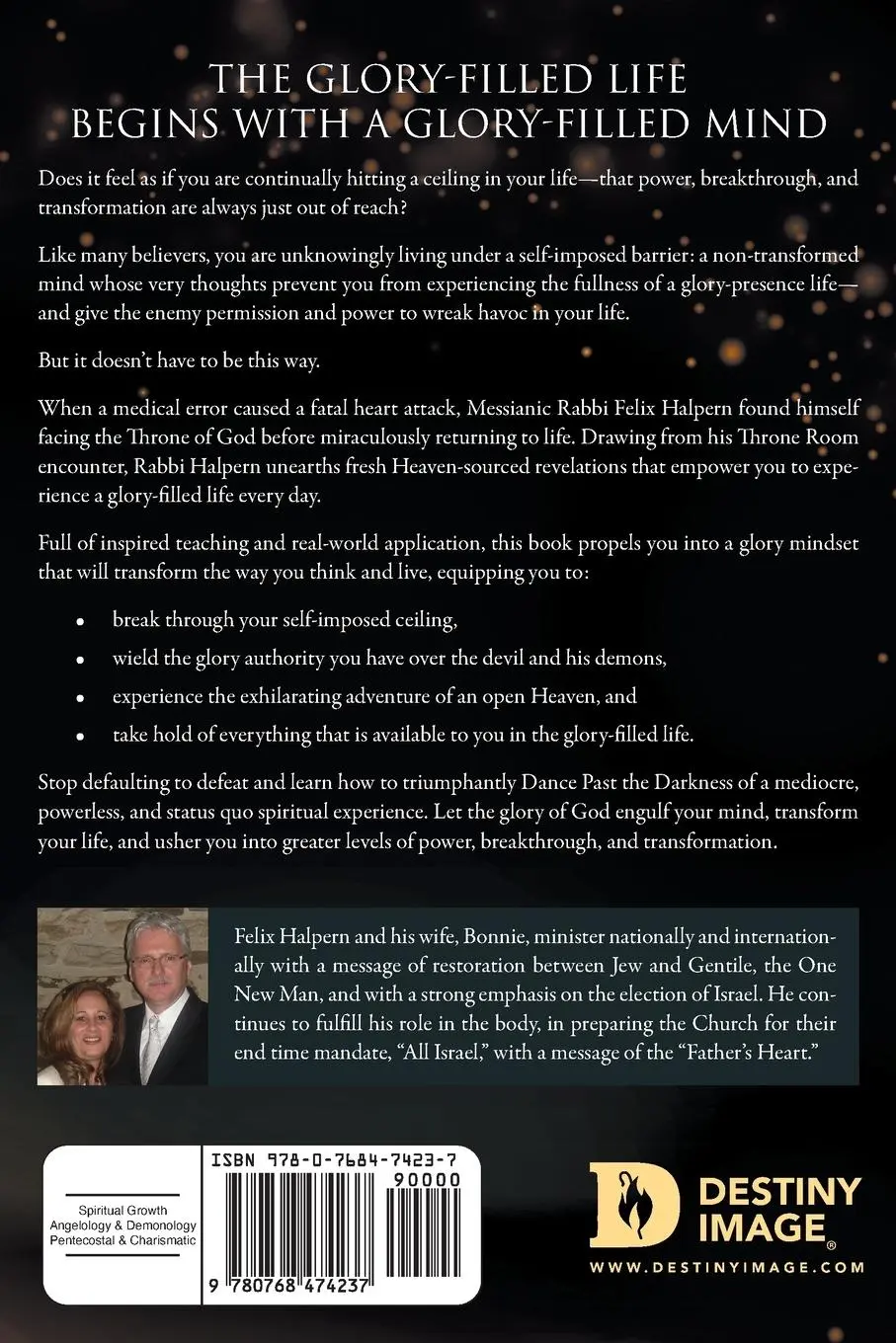 Rückseite: 9780768474237 | Dancing Past the Darkness | The Glory Mindset | Felix Halpern | Buch
