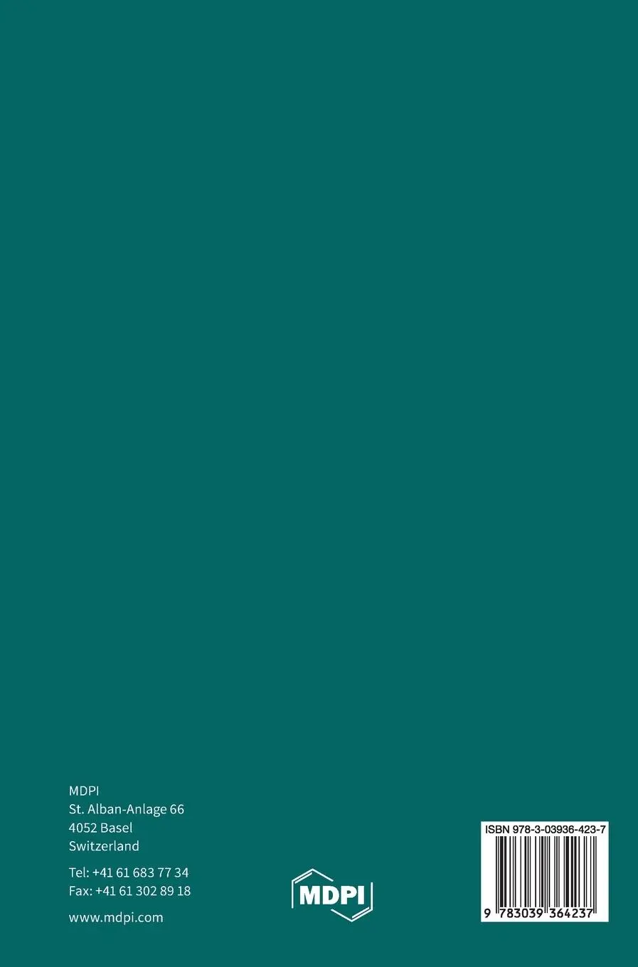 Rückseite: 9783039364237 | 3D Printing of Pharmaceuticals and Drug Delivery Devices | Buch | 2020