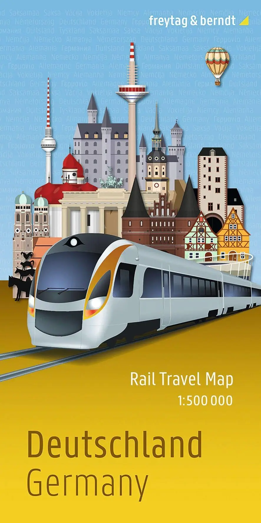 Cover: 9783707924237 | freytag &amp; berndt Rail Travel Map Deutschland 1:500.000 | Berndt | 2026