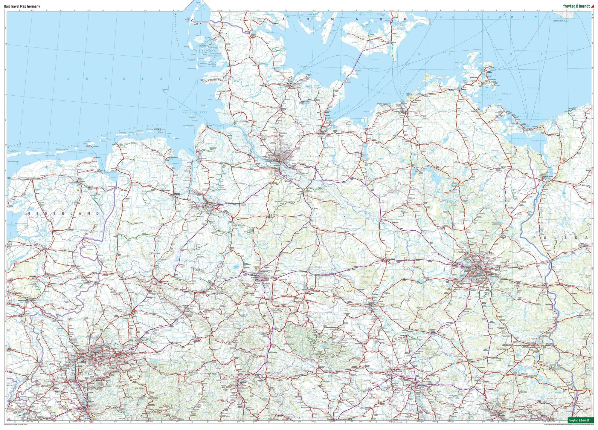 Bild: 9783707924237 | freytag &amp; berndt Rail Travel Map Deutschland 1:500.000 | Berndt | 2026