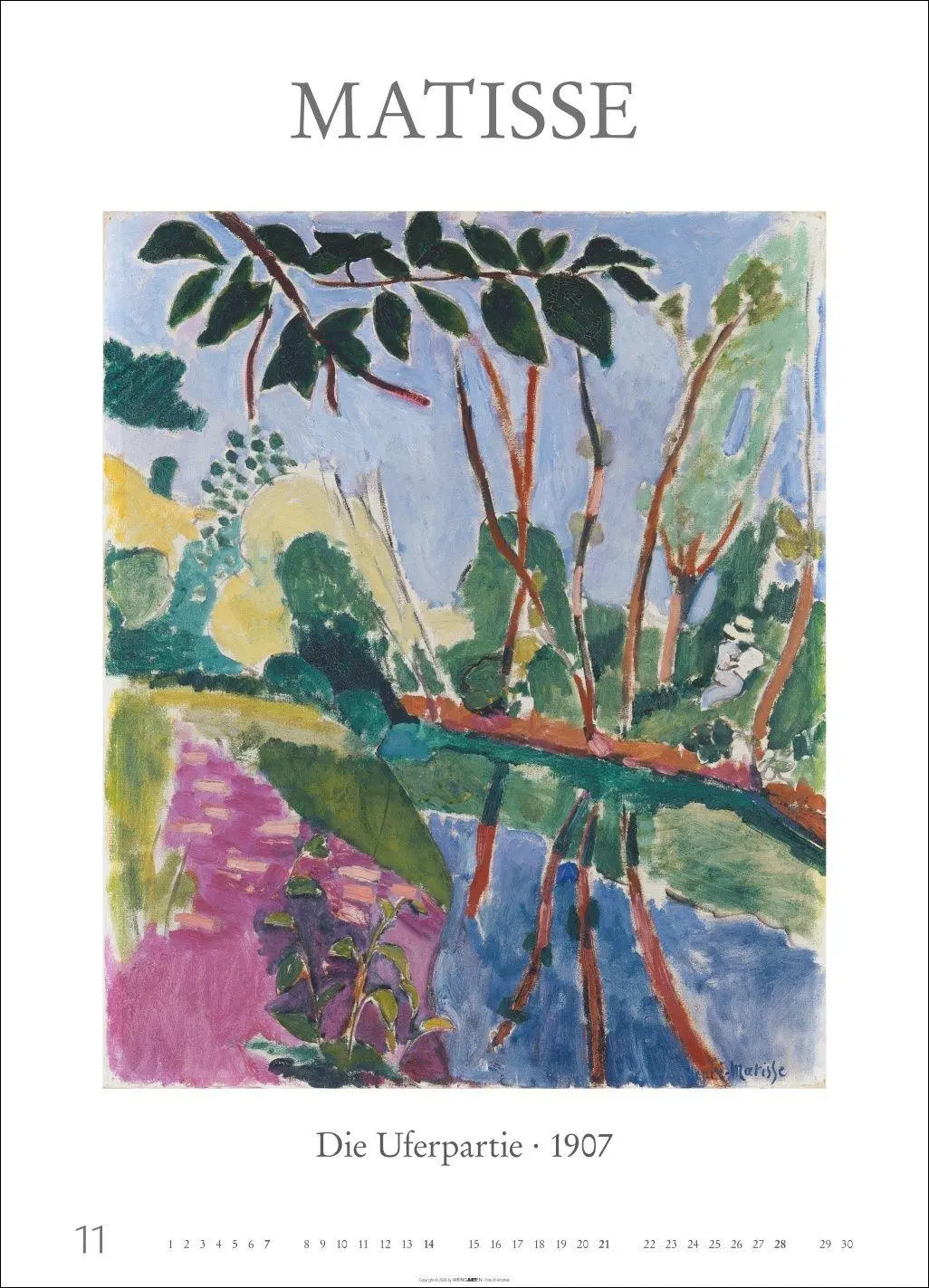 Bild: 9783839904237 | Poster Art Kalender 2027 - Monet Van Gogh Matisse Klee | Klee | 14 S.