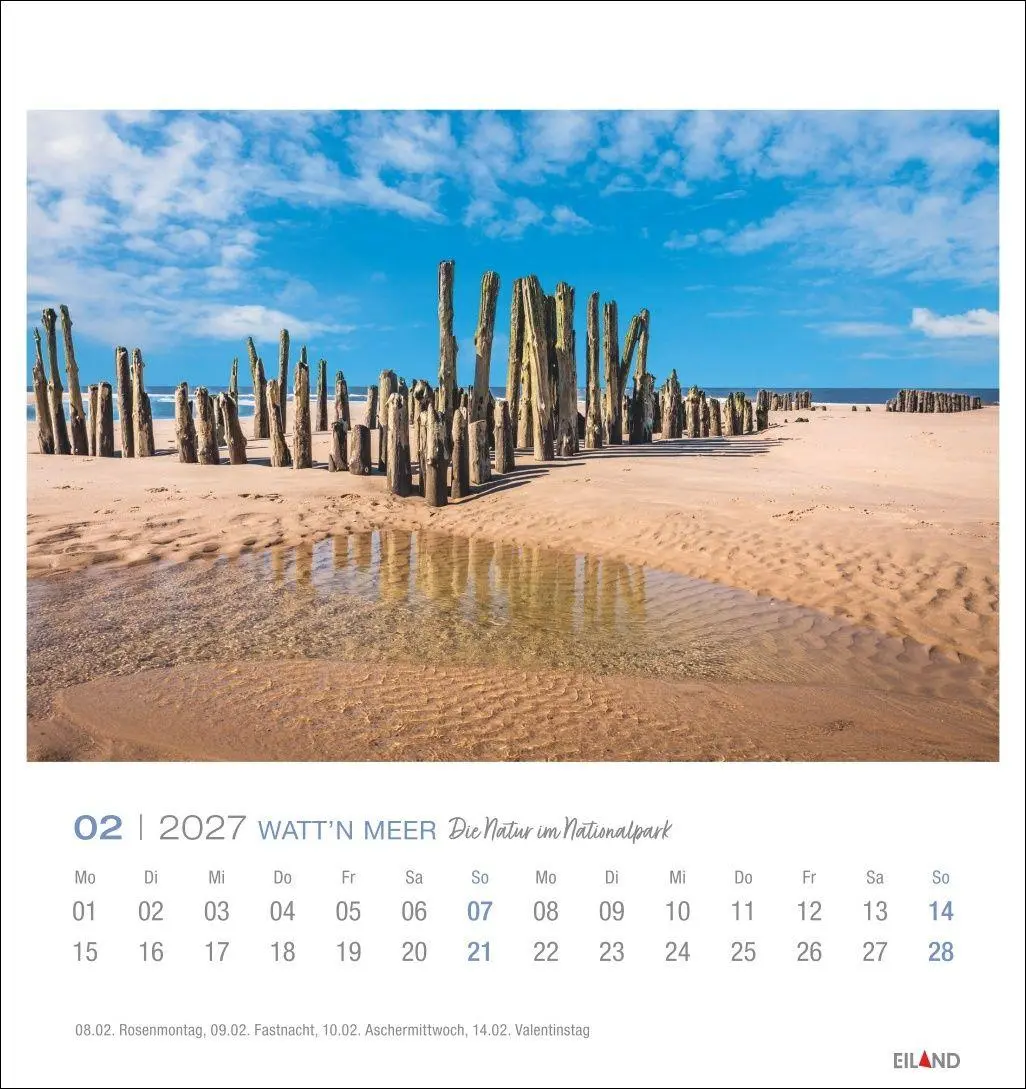 Bild: 9783964024237 | Watt'n Meer Postkartenkalender 2027 - Die Natur im Nationalpark | 2027