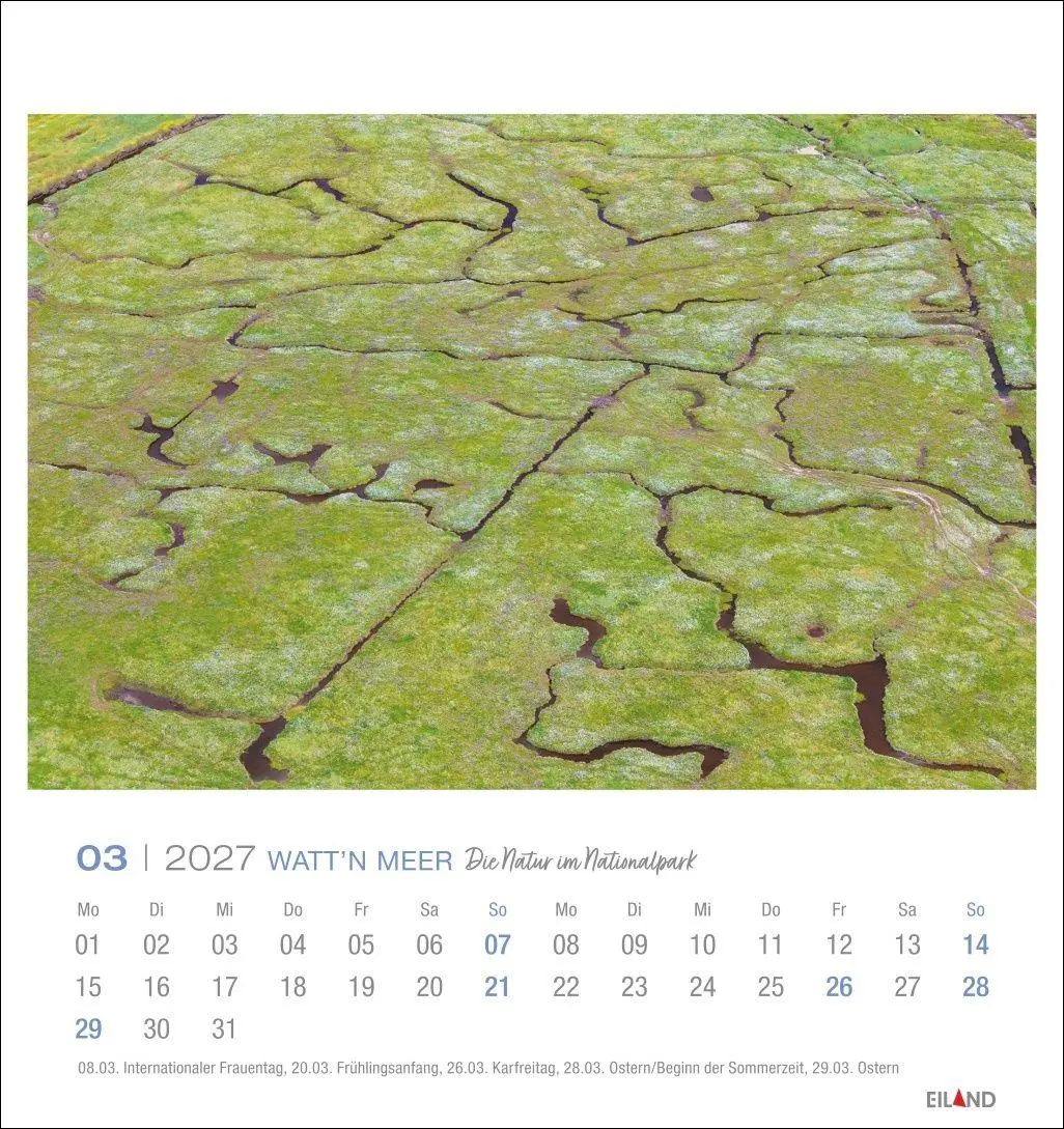 Bild: 9783964024237 | Watt'n Meer Postkartenkalender 2027 - Die Natur im Nationalpark | 2027