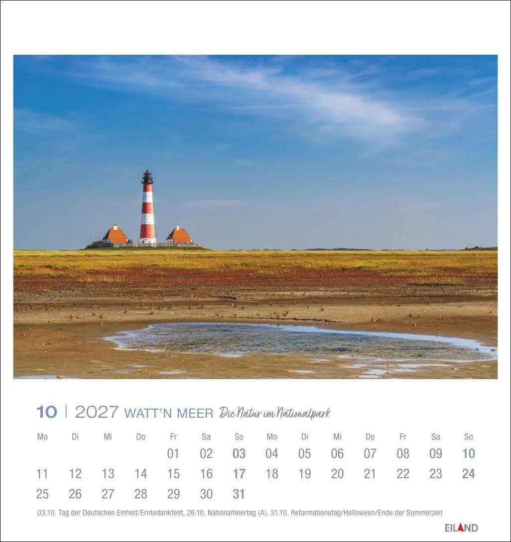 Bild: 9783964024237 | Watt'n Meer Postkartenkalender 2027 - Die Natur im Nationalpark | 2027