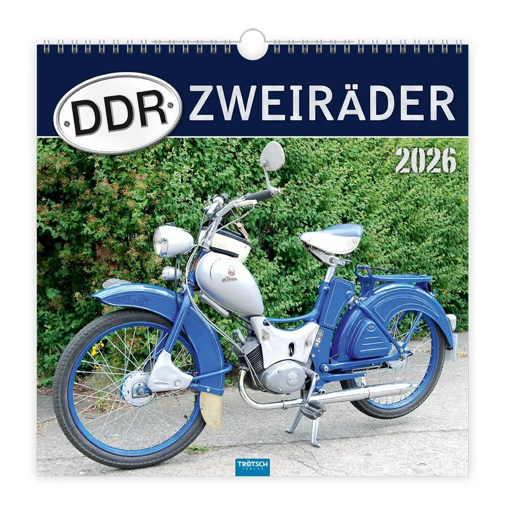 Cover: 9783988024237 | Trötsch Technikkalender DDR-Zweiräder 2026 | KG | Kalender | XXIV