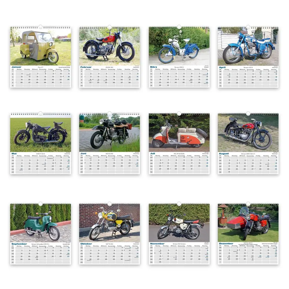 Bild: 9783988024237 | Trötsch Technikkalender DDR-Zweiräder 2026 | KG | Kalender | XXIV
