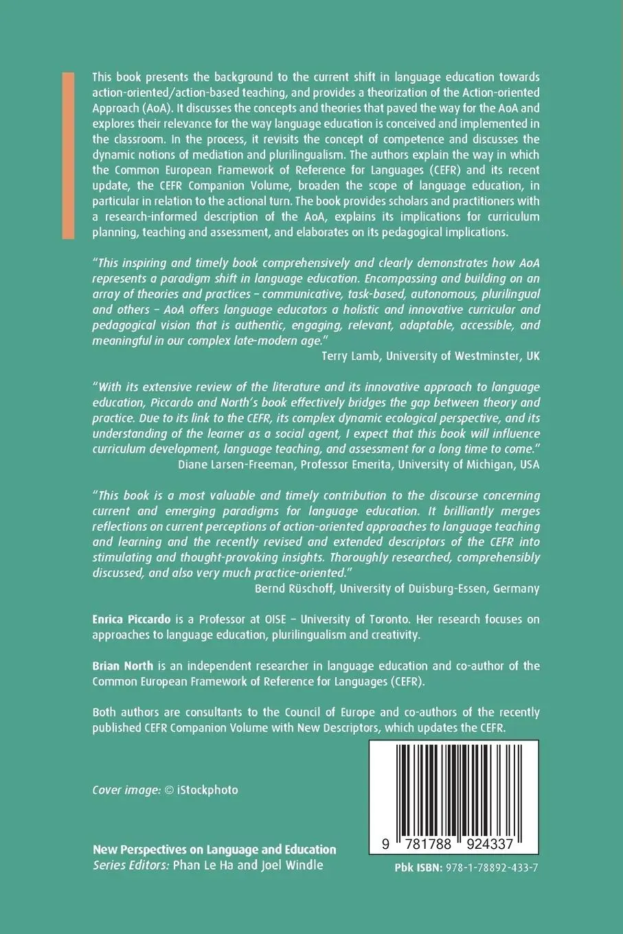 Rückseite: 9781788924337 | The Action-oriented Approach | A Dynamic Vision of Language Education