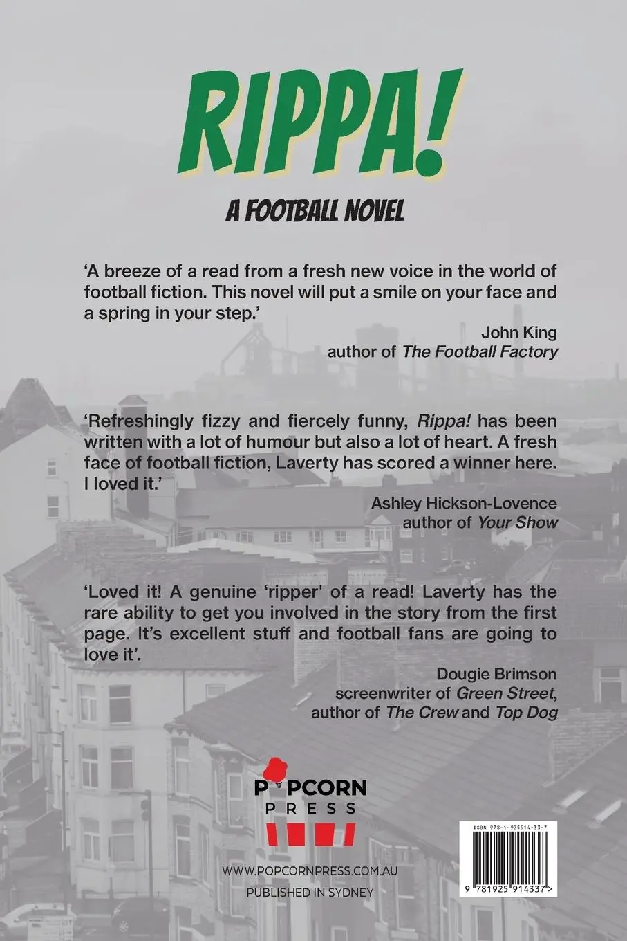 Rückseite: 9781925914337 | RIPPA! | A Football Novel | P. J. Laverty | Taschenbuch | Englisch