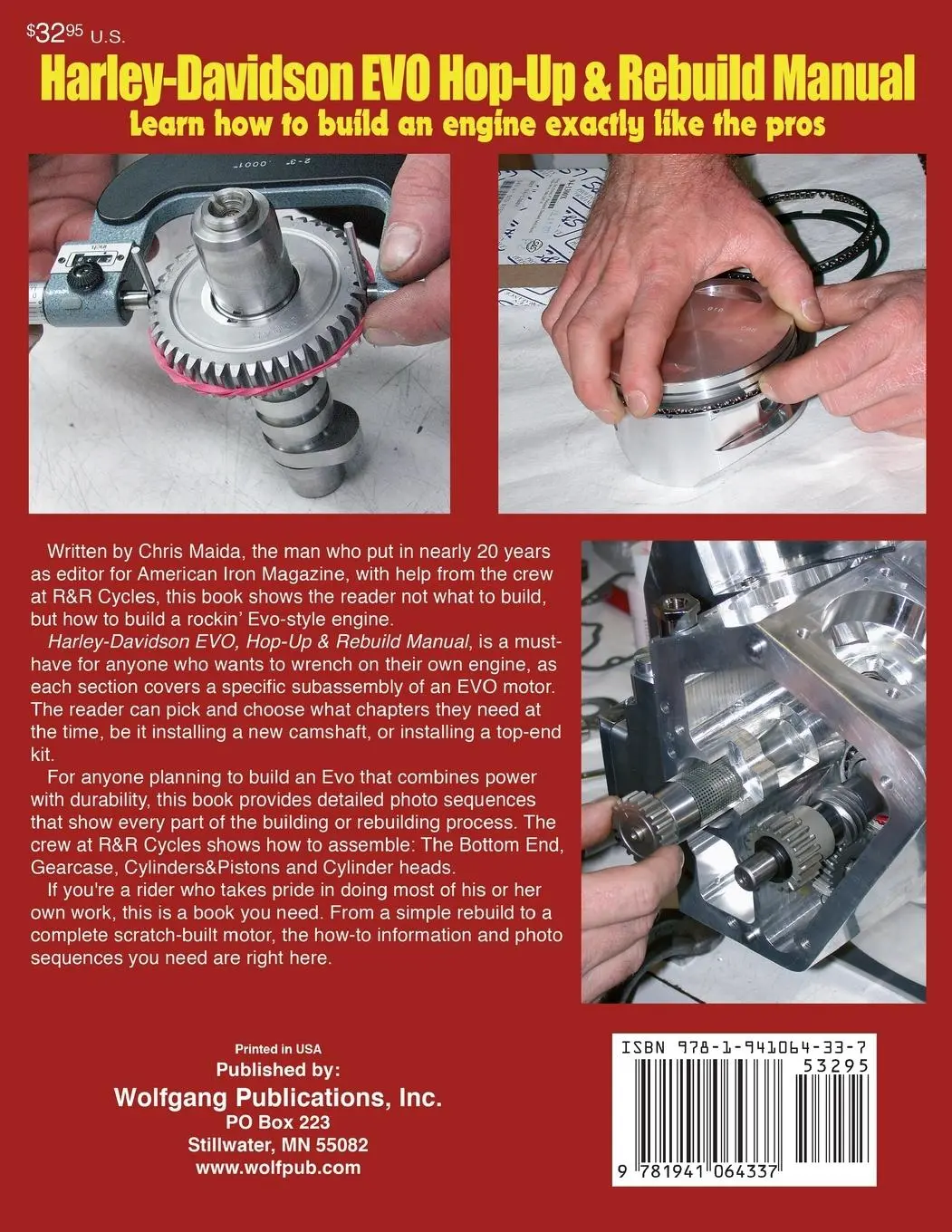 Rückseite: 9781941064337 | Harley-Davidson Evo, Hop-Up &amp; Rebuild Manual | Chris Maida | Buch
