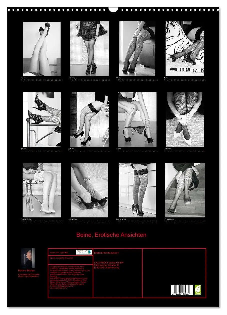 Bild: 9783516394337 | Beine, Erotische Ansichten (Wandkalender 2026 DIN A2 hoch),...